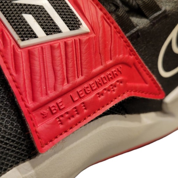 Nike Future Court 3 Black/gray/Red Boys Sneakers Shoes Size 7Y CT2866-008 - Picture 6 of 8